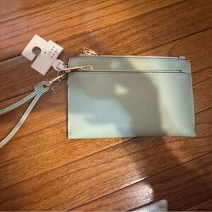 Mint Green Wristlet Wallet